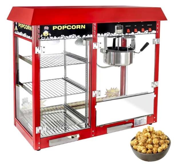 Commercial Electric Popcorn Machine with Large