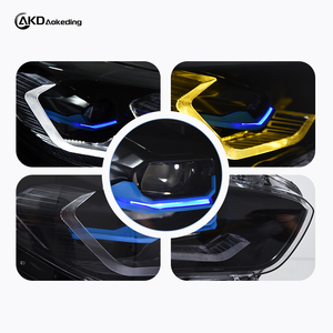 AKD Para BMW Serie 1 F20 2016-2018 Conjunto de Faros LED Láser Modificados Color Amarillo Dorado Doble DRL Lámpara Delantera - Product Image 3