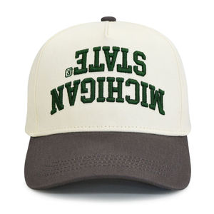 Gorras de Béisbol Personalizadas con Bordado 3D en Dos Tonos, 100% Algodón Velour, Estilo A-Frame de 5 Paneles, para Hombre y Mujer, Estilo Imagen, Uso en las Cuatro Estaciones - Product Image 2