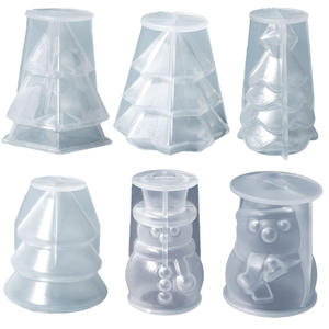 Moule à bougie bonhomme de neige 3D DIY pour Noël, moule pour la fabrication de bougies faites à la main, moule en résine pour artisanat DIY - Product Image 5