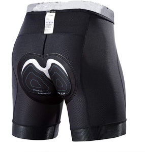 CAMPIONE GRATUITO <span class=keywords><strong>Pantaloncini</strong></span> Imbottiti Unisex Taglie Forti con Imbottitura in Schiuma 4D/3D Antiscivolo per Ciclismo <span class=keywords><strong>MTB</strong></span> - Product Image 3