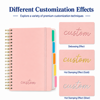 Carnet d'achat personnalisé pour entreprises, impression de logo sur mesure, intercalaires minimalistes de couleur unie, directement de l'usine