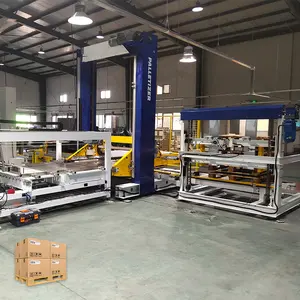 Máquina de apilamiento de línea de equipos de paletizador y despaletizador de cajas de los fabricantes Leadworld