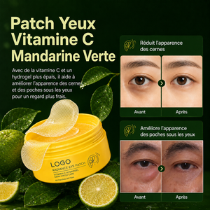Conçu pour les cernes, soin hydratant nourrissant, améliore la peau sèche et ternie, éclaircit le contour des yeux, naturel, biologique, OEM ODM, masque pour les yeux en hydrogel VC - Product Image 2