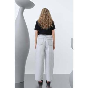 Pantalones Vaqueros Grises Holgados para Mujer Soul - Jeans Cómodos de Pierna Ancha para un Estilo Casual Urbano - 32192PNT - Product Image 5