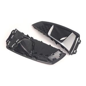 Audi A4L Fog Light Bezel 2018-2020 Honeycomb Lower Grille Frame 8WD807681J <b>ABS</b> Plastic Clip On - Product Image 2