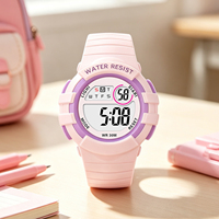 Jam Tangan Digital LED Kronograf Unisex Mewah Modis Sederhana Tahan Air 3BAR Alarm Grosir Pabrik