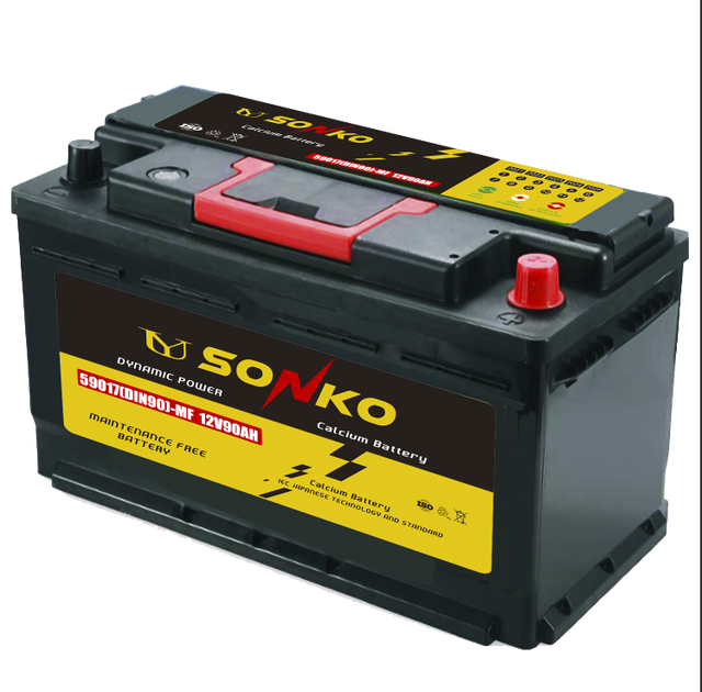 Sonko Brand Most Competitive DIN90-MF 12V90AH Lead Acid Car Battery Auto Batteries