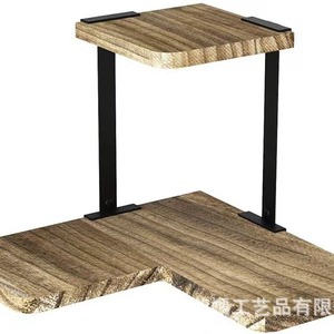 <b>Wall</b> Mounted Shelf 3 Tier Corner Storage For Plants Books And Decor Rectangle Multipurpose <b>Display</b> Rack - Product Image 5