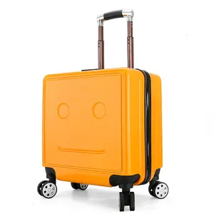 옐로우 트롤리 수하물 Suppliers-O103 아이 가방 귀여운 노란 트롤리 매우 단단한 여행 훈장 방수 수화물