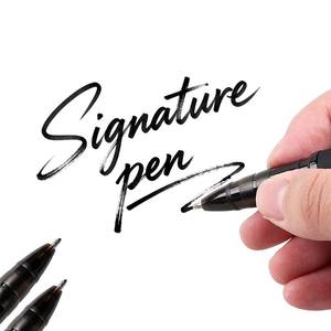 O & Q 판촉 저렴한 플라스틱 볼펜 사용자 정의 로고 대용량 블루/블랙 잉크 1.0mm 소프트 터치 사무실 학교 사용 펜 - Product Image 3