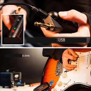 Sistema Inalámbrico para Guitarra JOYO JW-02 de 5.8GHz, Transmisor y Receptor Inalámbricos Plug and Play para Guitarra Eléctrica, Bajo y Amplificador - Product Image 5