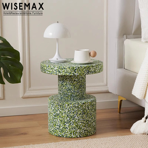 MEUBLES WISEMAX Prix <span class=keywords><strong>moins</strong></span> <span class=keywords><strong>cher</strong></span> meubles d'intérieur petit rond en plastique léger ménage canapé côté thé table basse pour café - Product Image 1