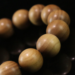 Bracelet en bois de santal ancien 15 mm, simple brin, unisexe, parfum naturel, cadeau pour les aînés, les dirigeants, la fête des pères - Product Image 2