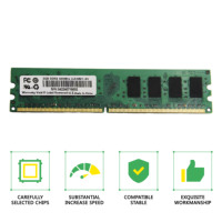 Ymeiton RAM ECC DDR2 d'occasion 2 Go/4 Go 800 MHz pour ordinateur de bureau Haute qualité Prix bas