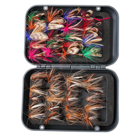 Palmer 50G gros nymphes truite bar pêche à la mouche leurres Kit mouches boîte à mouches matériel sec humide leurre attirer appât