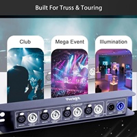 Répartiteur DMX512 1 entrée 4 sorties Pknight CA8402P avec 4 sorties AC PowerCON optiquement isolées, montage mural sur truss, LED en cuivre
