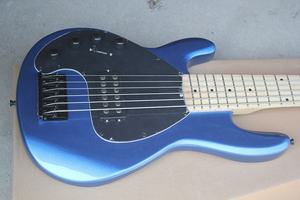 <span class=keywords><strong>Basse</strong></span> électrique bleue métallique à <span class=keywords><strong>6</strong></span> <span class=keywords><strong>cordes</strong></span> pour <span class=keywords><strong>gaucher</strong></span> avec touche en érable - Product Image 3