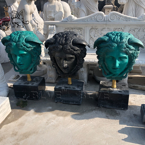 Lớn hiện đại nghệ thuật trang trí kim loại Hy Lạp đầu bức tượng Bronze Bust điêu khắc - Product Image 3