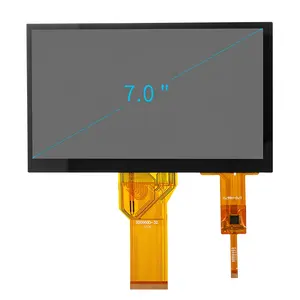 Fabricante de soluções personalizadas de tela e toque oem, tela sensível ao toque de 7 polegadas, módulo lcd com painel de tela tátil capacitivo