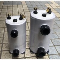 Refroidisseur d'aquarium pour fruits de mer, évaporateur à tube en titane, échangeur de chaleur tout en titane 3HP