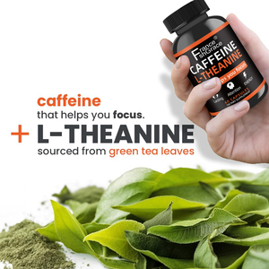 Pastillas de Cafeína de Alta Calidad con L-Teanina, 60 Cápsulas, Apoyan la Energía y la Concentración, Suplemento de Cafeína de Acción Prolongada - Product Image 5