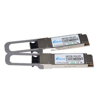 QFP28-100G-ZR4 80KM 100GBase SMF QSFP28 LAN-WDM 1310nm 80km 0 hingga 70 derajat LC Duplex DDM