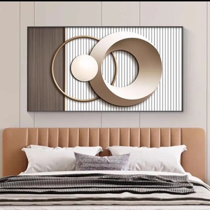 Cuadro Decorativo de Pared con Marco de Aleación de Aluminio, Diseño Moderno, 120x60cm, Sin Luz, Directo de Fábrica, para Sala de Estar - Product Image 1