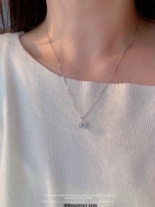 Bijoux OEM de haute qualité Détails artistiques de qualité supérieure sur les accessoires de mode-Colliers délicats en moissanite - Product Image 2