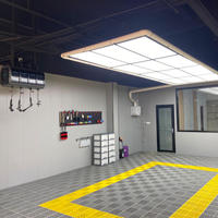 Lumière LED linéaire moderne pour atelier, panneau lumineux LED pour plafond, fabrication 6500K 1.8*3.7M, 9 panneaux