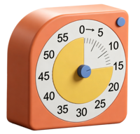 Minuteur de cuisine analogique et numérique rotatif visuel mécanique pour enfants, 60 minutes, idéal pour la salle de classe, le bureau, le restaurant, ou comme cadeau.