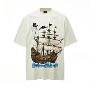 Camiseta de Verano para Hombre, Personalizada, Colorida, 100% Algodón, Impresión Serigráfica, Transpirable, Anti-Pilling, Corte Regular, Cuello Redondo, Manga Corta - Product Image 1