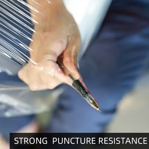 Rollo de película estirable de película de material de envoltura de plástico de moda - Product Image 2