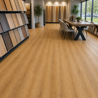 WYRAX Revêtement de sol SPC flottant à clipser en bois naturel 914x152mm 6mm pour appartement locatif avec couche d'usure de 0,5mm