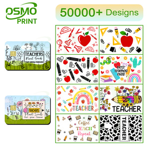 สติกเกอร์ลายวัวสำหรับห่อบัตรเครดิต บัตรธนาคาร ขนาดเล็ก ลายธีมครู สำหรับโรงงาน OSMO ขายส่ง แบบ UV DTF - Product Image 1