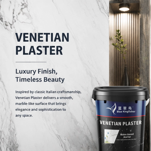 Blue Kingfisher Chefs Table - Estuco Veneciano con Efecto Mármol para Paredes de Comedores Privados - Product Image 2