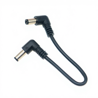 Câbles d'extension d'alimentation avec connecteur jack DC mâle à mâle à angle de 90 degrés 12V 5.5x2.1mm 3.5x1.35mm 4.0x1.7mm