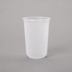 Einwandige PP-Einweg-Plastikbecher mit Individuellem Logo, Mattiert, Umweltfreundlich, U-Förmig, Transparent, 6/8/9/16/24/32oz, Kaltgetränkebecher mit Deckel - Product Image 2