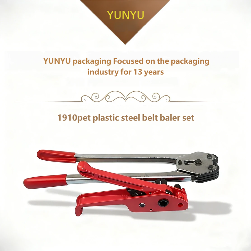Manual High Tensioning PET Red Plastic