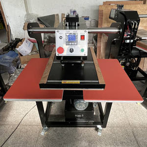 Máquina de prensa de <span class=keywords><strong>calor</strong></span> hidráulica de doble estación más vendida 16x24 planchado automático de ropa abierta - Product Image 2