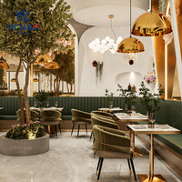 Ensemble de mobilier commercial personnalisé pour stand d'accueil, café, hôtel, restaurant élégant, pour projets
