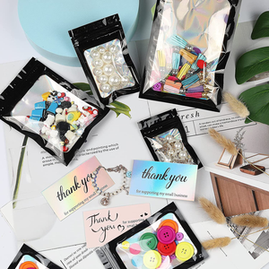 Sac en Mylar déodorant refermable, sac de stockage des aliments, sac holographique PE Ziplock, sac d'emballage en plastique - Product Image 6