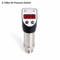 Transmetteur de pression numérique SK-P01X 0-12 bars, alarme relais haute/basse pression, sortie 4-20 mA/PNP, capteur industriel en acier inoxydable 316L, précision 0,5 % F.S, Hirschmann
