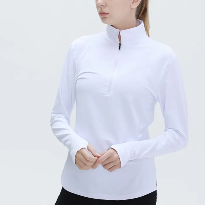 Women Sport Fitness Top Yoga Wear Seamless Sports Long Sleeve Yoga Tops Clothes Zipper Gym Yoga Shirt Women