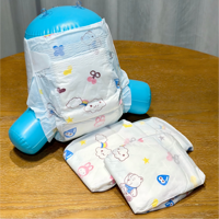 Échantillon gratuit de couches hypoallergéniques pour bébé, pack de couches pour nourrissons super absorbantes, douces et respirantes, emballage en sac transparent