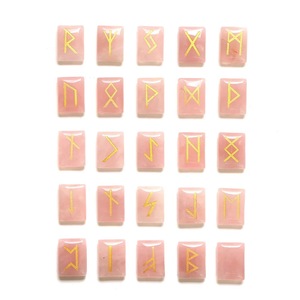 Juego <span class=keywords><strong>de</strong></span> piedras naturales para regalar, chakras <span class=keywords><strong>de</strong></span> Aventurina verde, varias piedras curativas grabadas, 25 unidades, venta al por mayor, <span class=keywords><strong>2022</strong></span> - Product Image 5