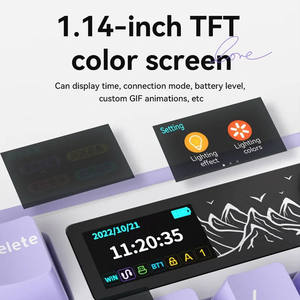 AK980 three-mode BT 2.4G wireless gaming hot-swappable mechanical <b>keyboard</b> custom laptop 75% layout gasket - Product Image 4