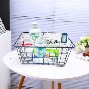 Panier de rangement en fer de style nordique écologique pour la vente en gros – Organisateur de bureau pour collations, cosmétiques, outils et salle de bain - Product Image 4