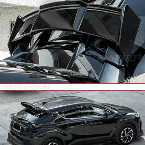 Pour Toyota C-HR 2016-2021 : Aileron de toit arrière, garde-boue en FRP, accessoires de décoration pour hayon arrière, fibre de carbone - Product Image 5