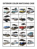 Nouveau design bleu Clôture personnalisée Couleur 29 pieds Yacht Aluminium Grand bateau ponton familial avec toilette et douche Pontoon Boatas